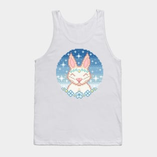 Kawaii bunny pixel art Tank Top